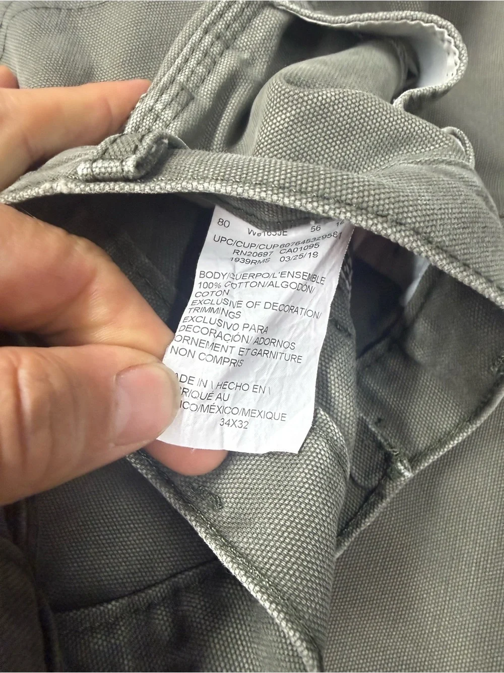 Dickies Men's Olive Green Work Pants, size 34x32